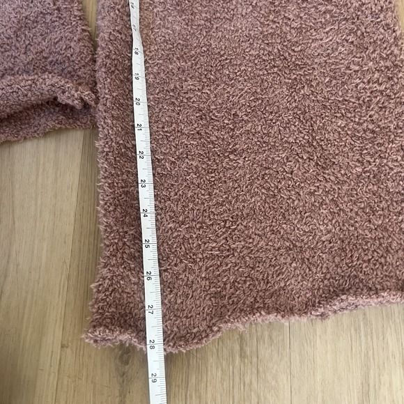 Skims Cozy Knit Loungewear Hoodie L/XL & Wide Leg Pants S\M Set Rose Clay - Picture 10 of 10